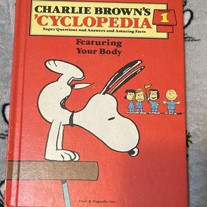 Peanuts Red Charlie Brown's 'Cyclopedia Book